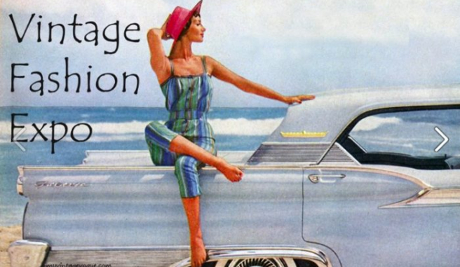 vintage fashion expo flyer
